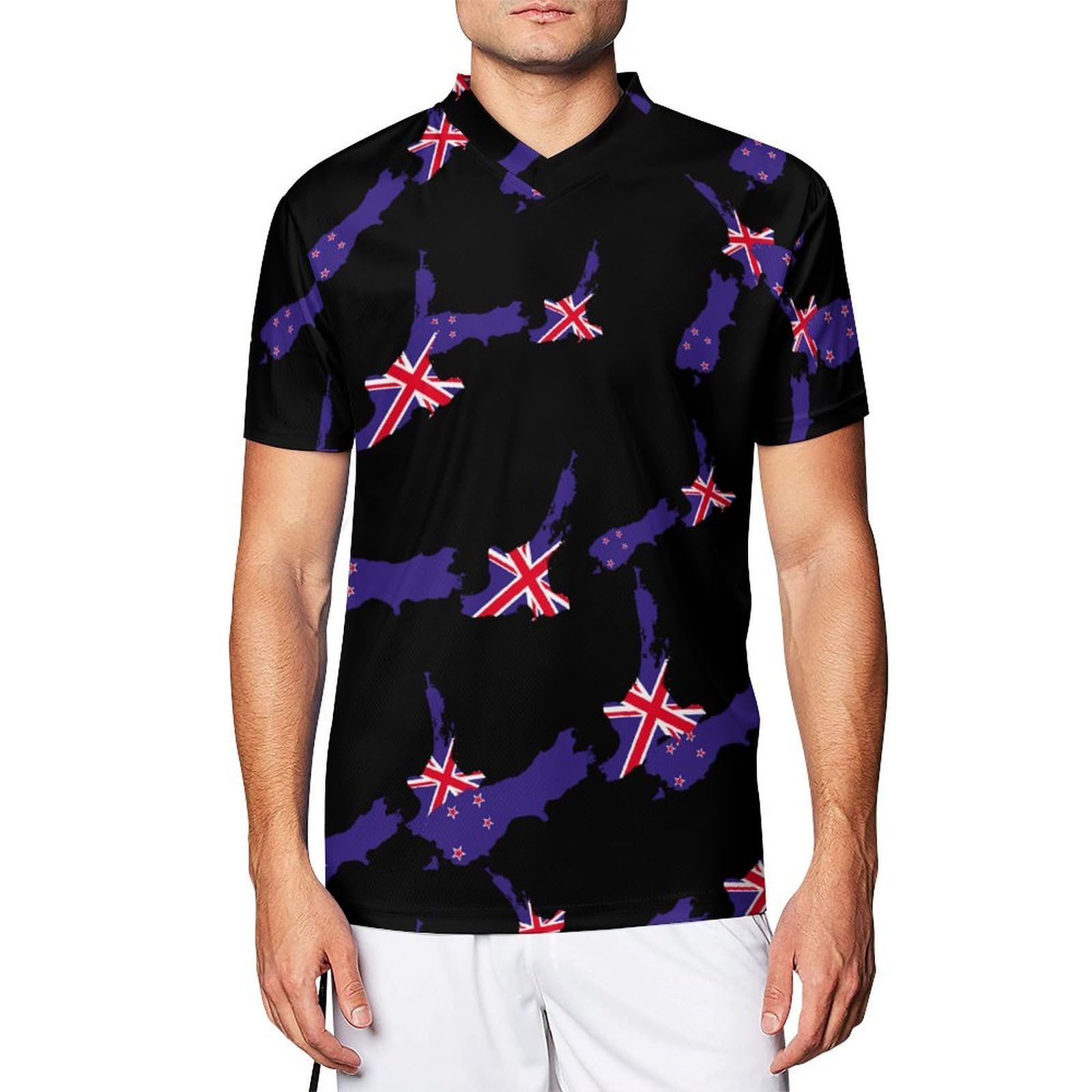Camiseta de fútbol de Nueva Zelanda para hombre cómoda para jugar partidos y torneos 8