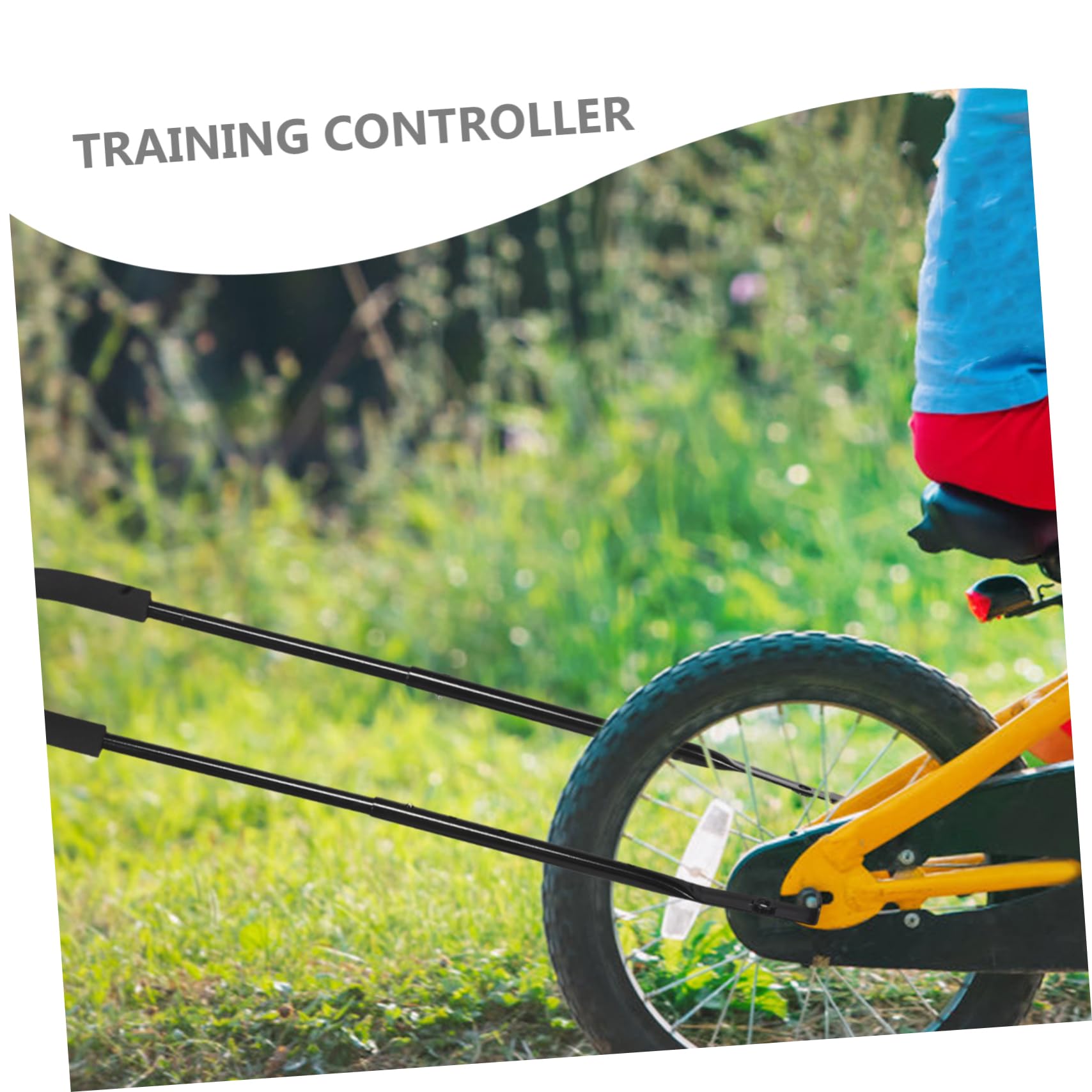 SUPVOX Varilla De Empuje De Equilibrio De Bicicleta Manillar De Entrenamiento De Seguridad para Bicicletas Infantiles Material Metálico De Alta Resistencia para Aprender