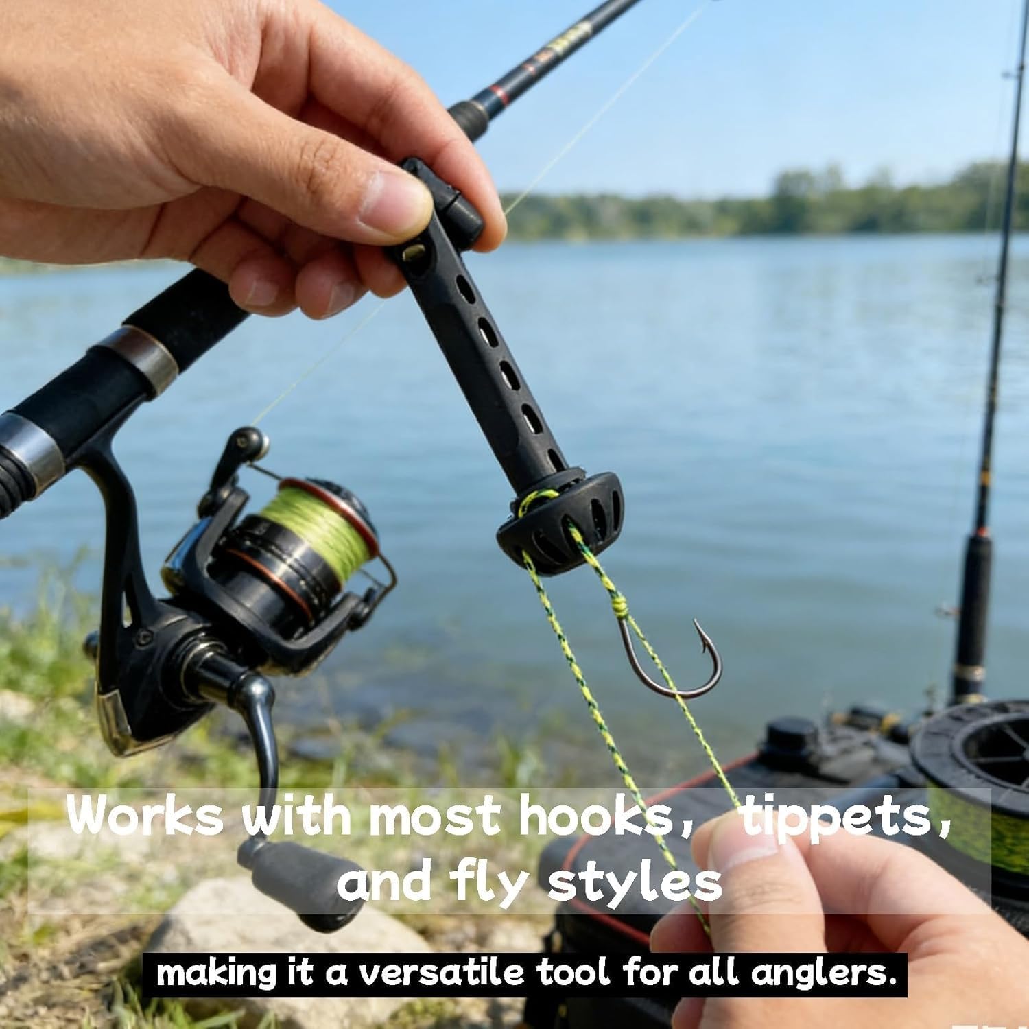 Fly Roost Magnetic Fly Threader, Magnetic Fly Threader, Universal Knot Helper Knot Assist for Threading Hooks, Fishing Accessory to Easily Rig Small Flies — view 5