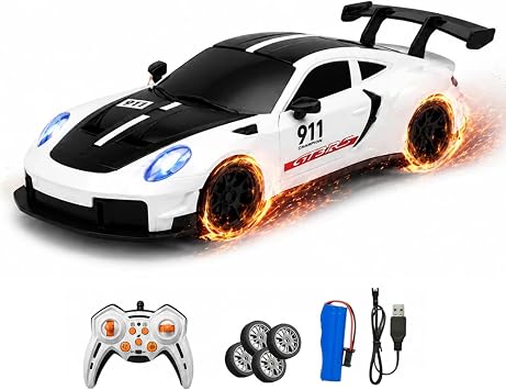 Uzaktan Kumandal  4 Teker K v lc m Efektli Spor Model Drift Arabas   arjl  I kl  Sesli RC Spor Araba Sert Dayan kl  Malzemeden  retilmi