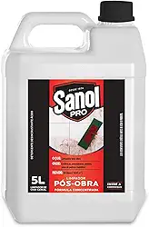 Limpador Pós-Obra, Sanol Pró, 5 Litros, Branco