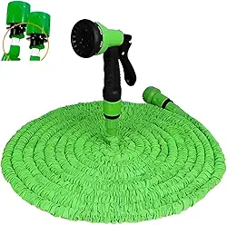 Mangueira De Jardim Elástica Expansível 60mts Com Gatilho Multijatos Alta Durabilidade E Uso Doméstico