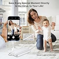 Vista 5 de ySky Disco Duro Externo de 2TB Certificado MFi para iPhone iPad MacBook Computadora, Photo Stick Portátil Dispositivo de Almacenamiento USB Flash