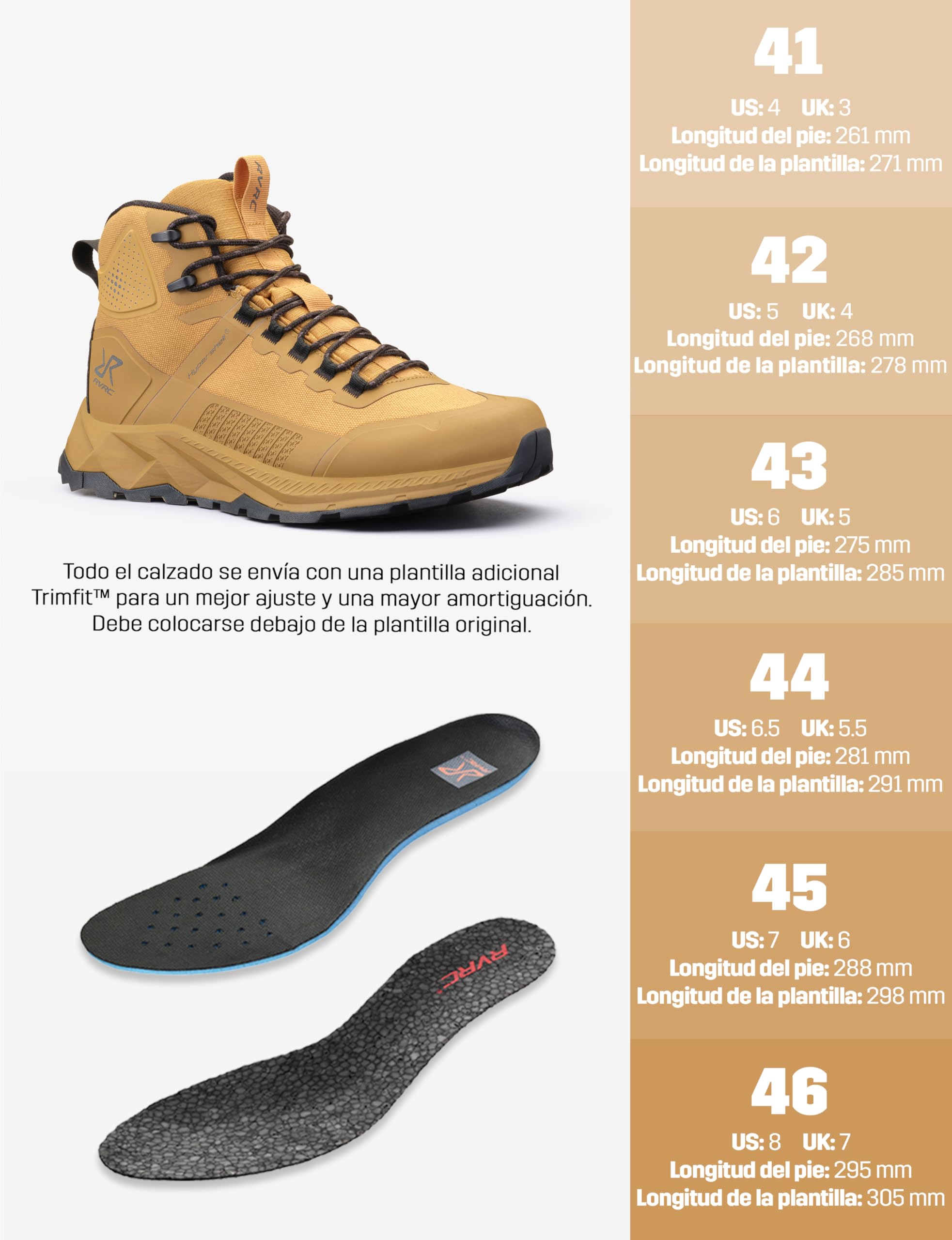 RevolutionRace Phantom Trail Mid Waterproof Hiking Boots para Hombre, Botas de Montaña Impermeables