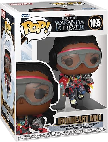 Miniatura 2 de POP Marvel Black Panther Wakanda Forever - Ironheart MK1 Funko Figura de vinilo (paquete con funda protectora de caja compatible), multicolor, 3.75
