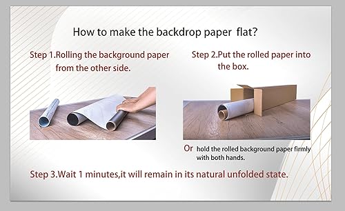 Miniatura 7 de Fondos de fotografía de productos de 39 x 27 pulgadas con soporte, 7 piezas, 14 patrones, fondos planos reutilizables para fotografía de alimentos