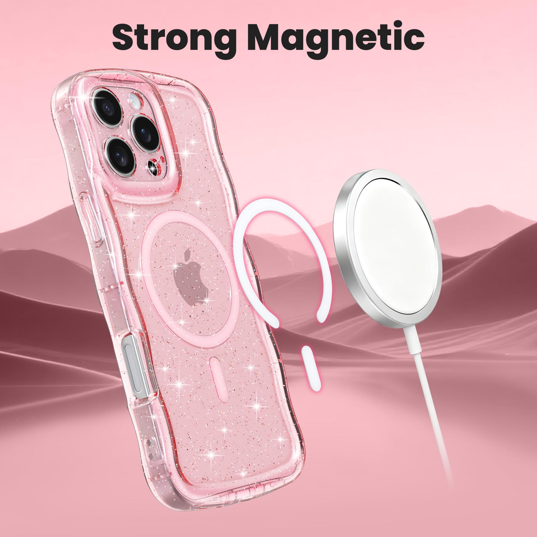Amazon.co.jp: ZTOFERA iPhone 15 Pro 用ケース, MagSafe 対応,透明