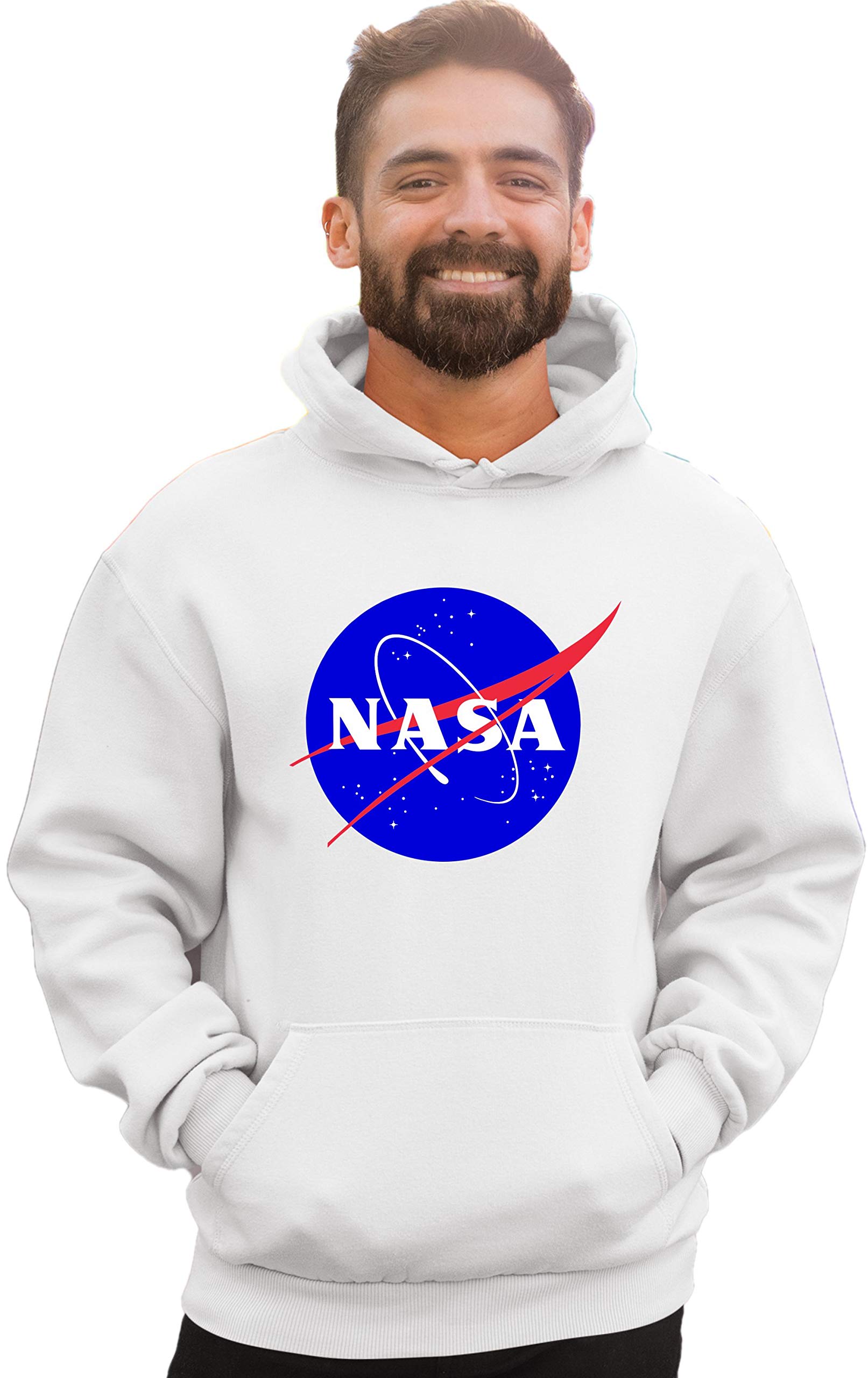 Go All Out Blue NASA Logo Mens Women Sweatshirt Hoodie