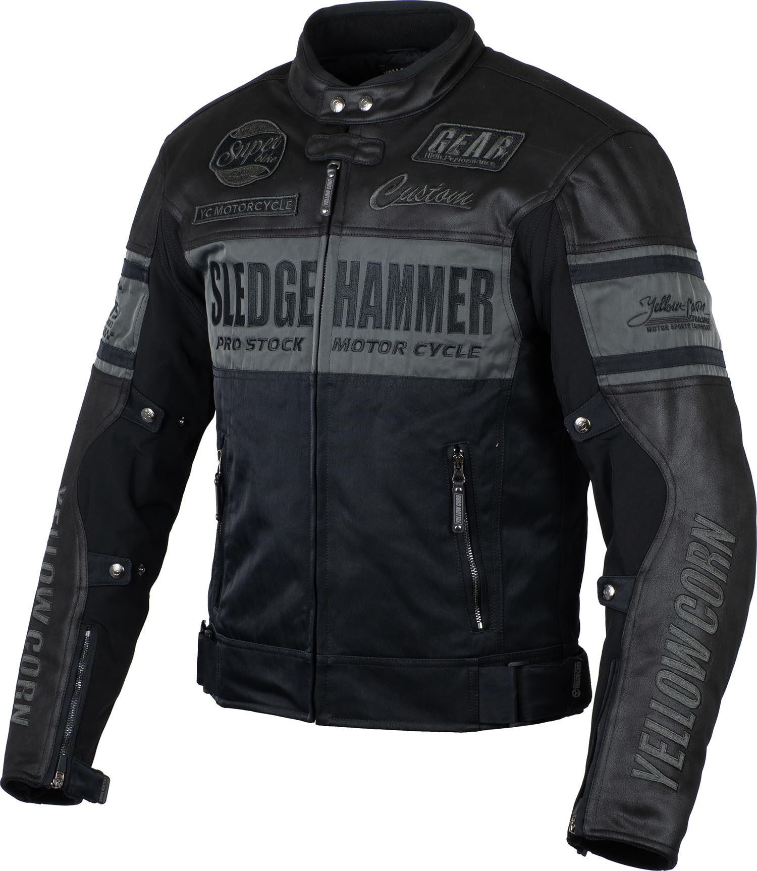 ✨YeLLOW CORN ライディングジャケット パット付き BB-3304 Amazon | イエローコーンウィンタージャケットBB-3304-BK/GM-3L