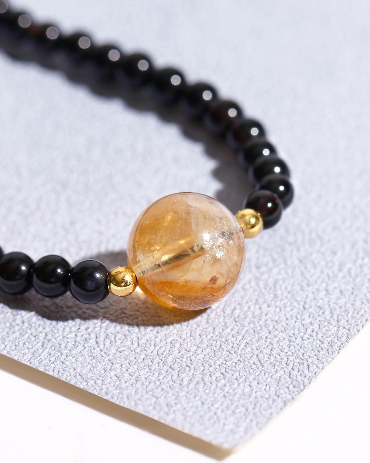 Spiritual Crystals and Stones Beaded Necklace Citrine Necklaces for Women Wealth Balance Adjustable Birthstone Jewelry Choker - Image 7