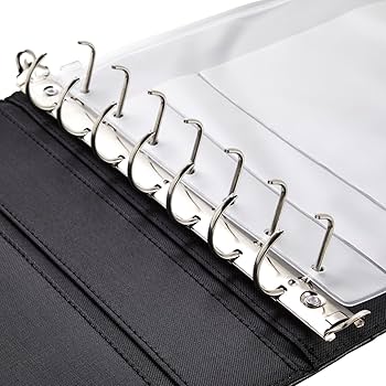 Binder Rings Check Binder For End-Stub Deskbook Checks - ABC Check Printing 9 Ring Check Binder