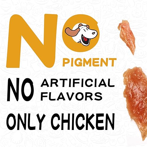 Miniatura 4 de PAWUP Golosinas de pollo para perros, tierno de pollo de grado humano, carne seca totalmente natural con alto contenido de proteínas para perro, sin