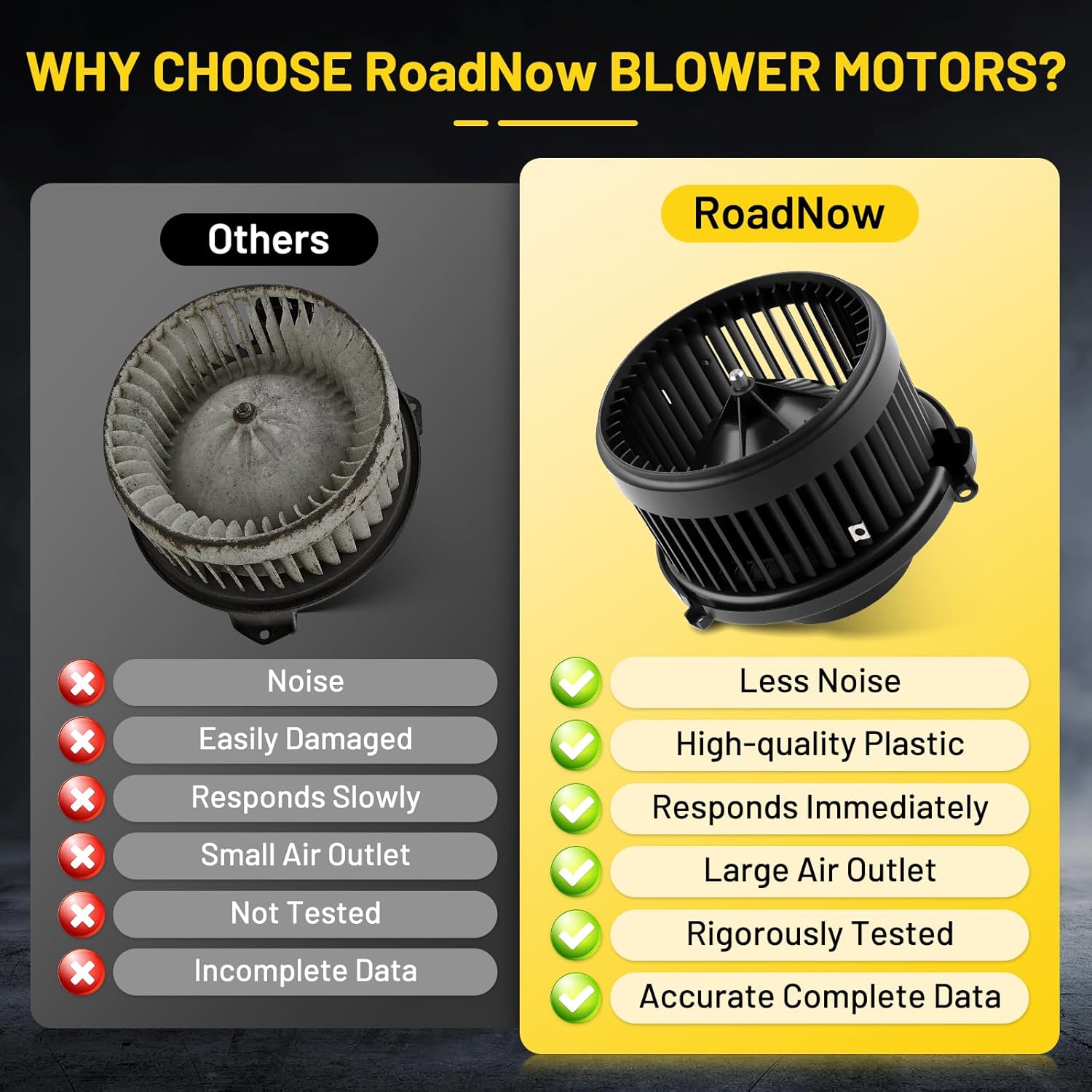 700211 HVAC Blower Motor Fit for Chevy Equinox 2006-2017, for Captiva Sport 2012-2015, for GMC Terrain 2010-2017, for Pontiac Torrent Saturn Vue Blower Motor Replacement 15781505 22896430