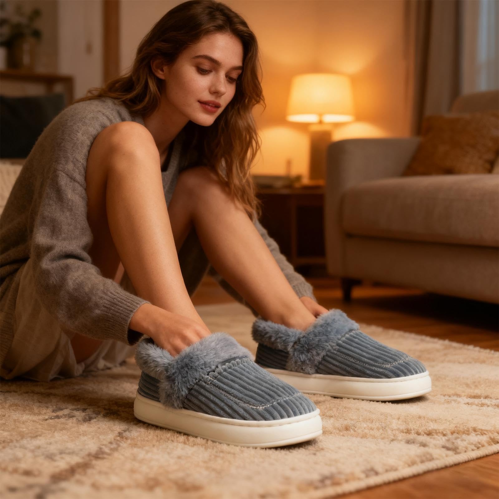 Pantofole riscaldate, ricaricabili, comode per l'inverno, per ufficio, soggiorno, casa, camera da, relax notturno, pantofole calde, comode calzature per tutti i giorni