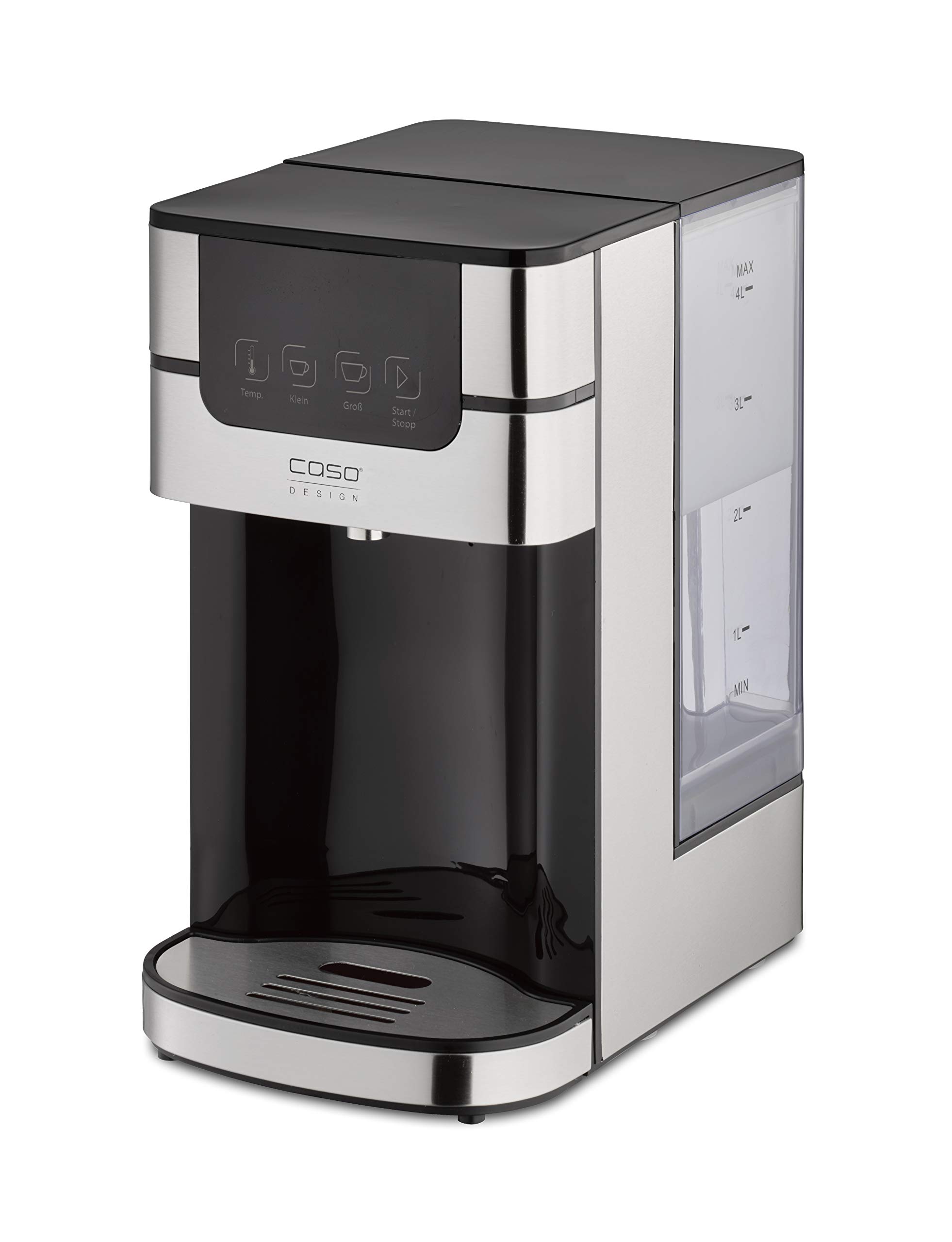 CASO PerfectCup 1000 Pro - Distributeur d'eau chaude turbo, en quelques secondes, 2600 W, réservoir d'eau amovible de 4 litres, de 70 à 100°C, idéal pour les cuisines de bureau et les buffets