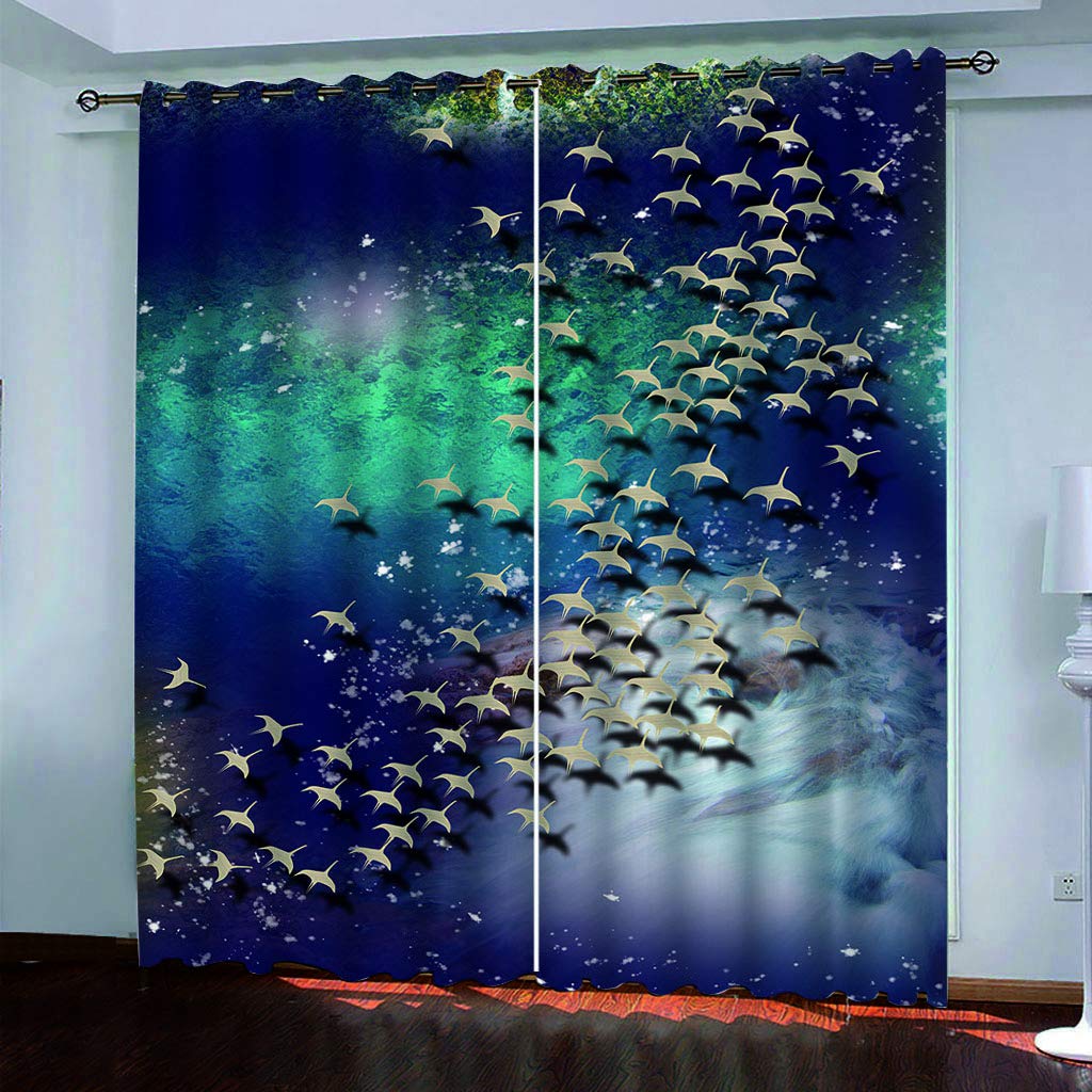Rideau Occultant À Oeillets 234x230 Cm Isolant Thermique Anti Froid Salon et Chambre Maison