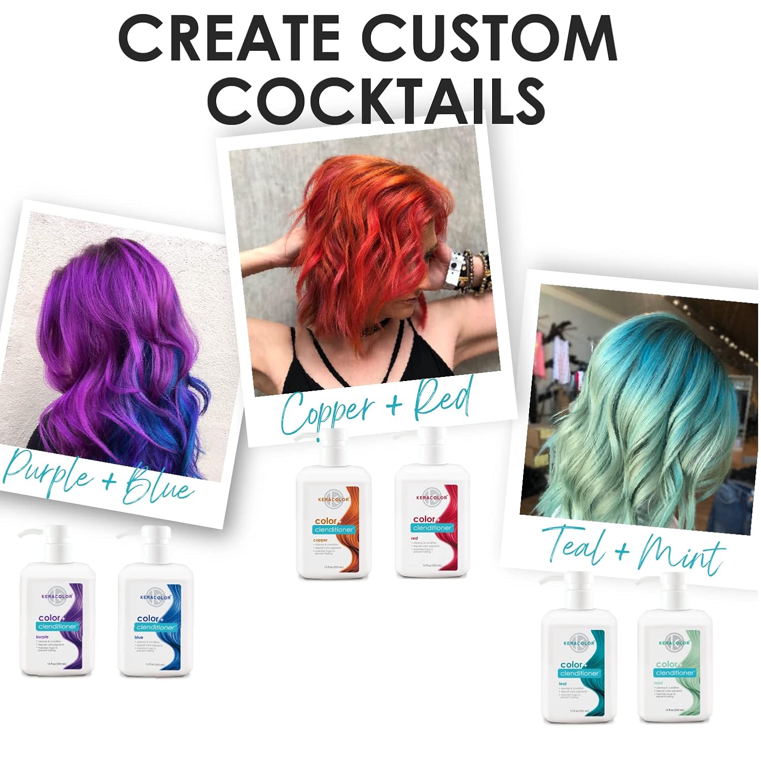 Keracolor Clenditioner HONEY Hair Dye - Semi Permanent Hair Color Depositing Conditioner, Cruelty-free, 12 Fl Oz(Pack of 1) : Beauty & Personal Care