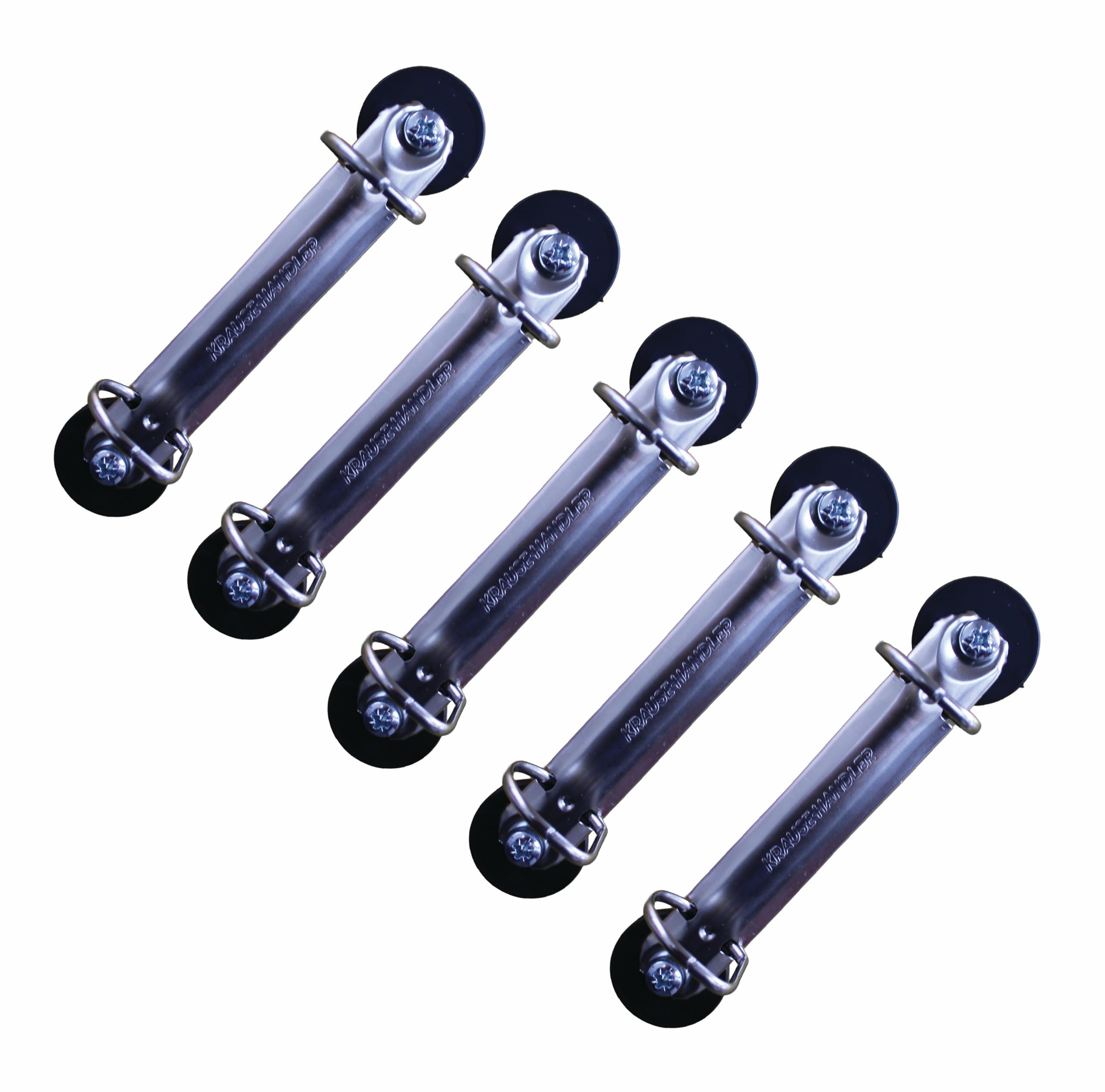 2 Ring Magnetic Ring Binder Mechanism - 25mm D Shaped Rings - Perfect for Metal Surfaces, whiteboards, Punched Pockets and Document Holders (Pack of 5)