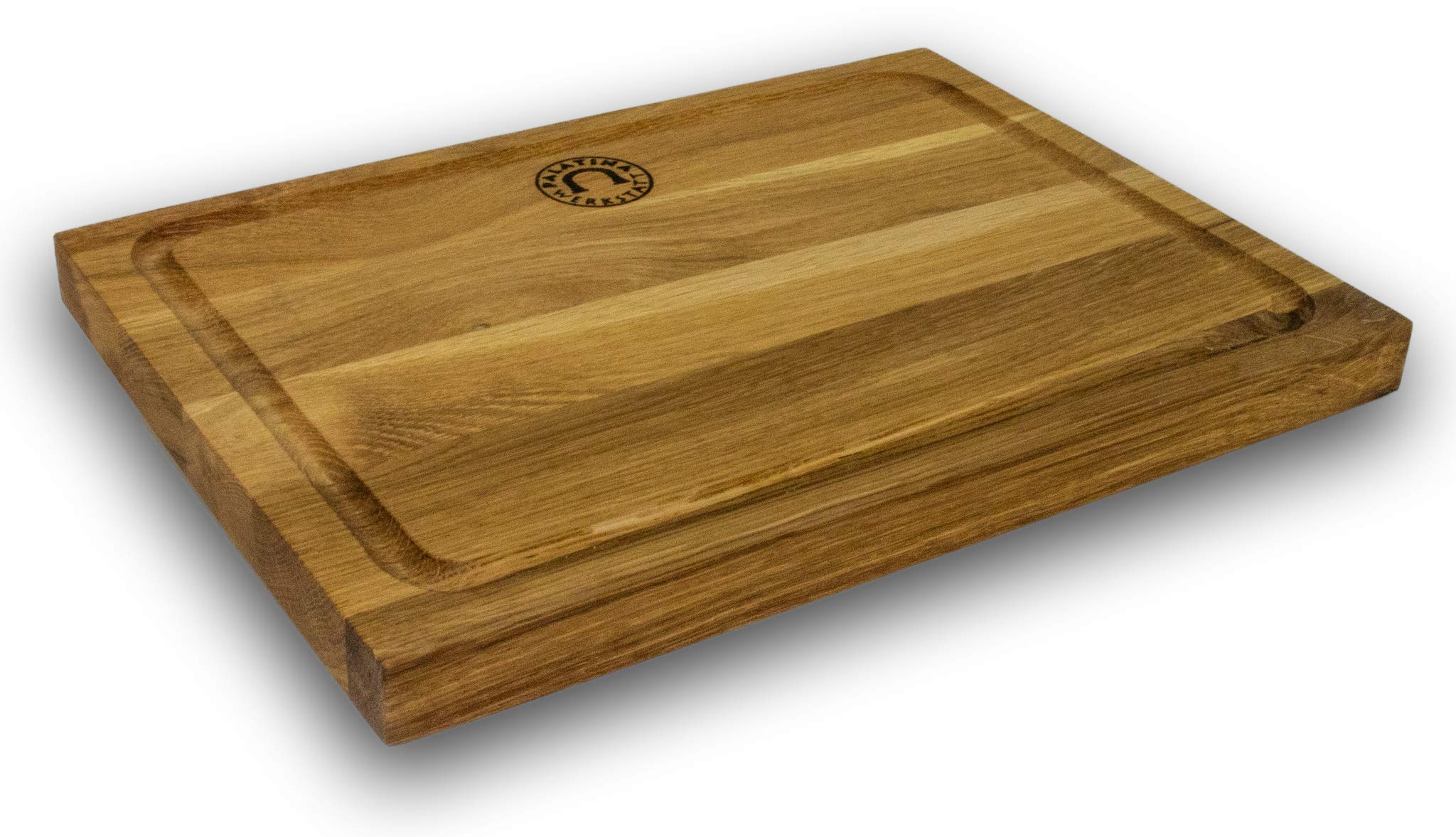 Kai Shun DM-0722 Couteau à tomates à tranchant ondulé japonais Lame 15 cm + Planche à découper Kai en chêne massif 30 x 22 cm