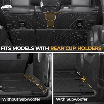 Cargo Mat for 2018-2026 Jeep Wrangler JL 4-Door Accessories
