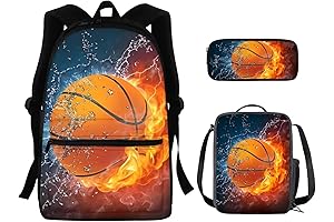 Boys Basketball Printed Travel Rucksack Book Bag