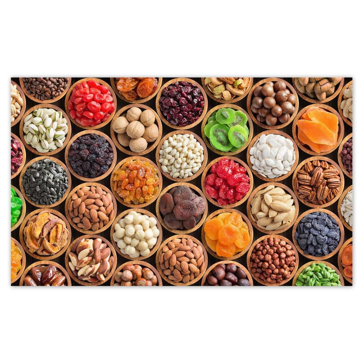 H9560M_TV5BC Papier peint non tissé Motif fruits secs et noix 520 x 318 cm