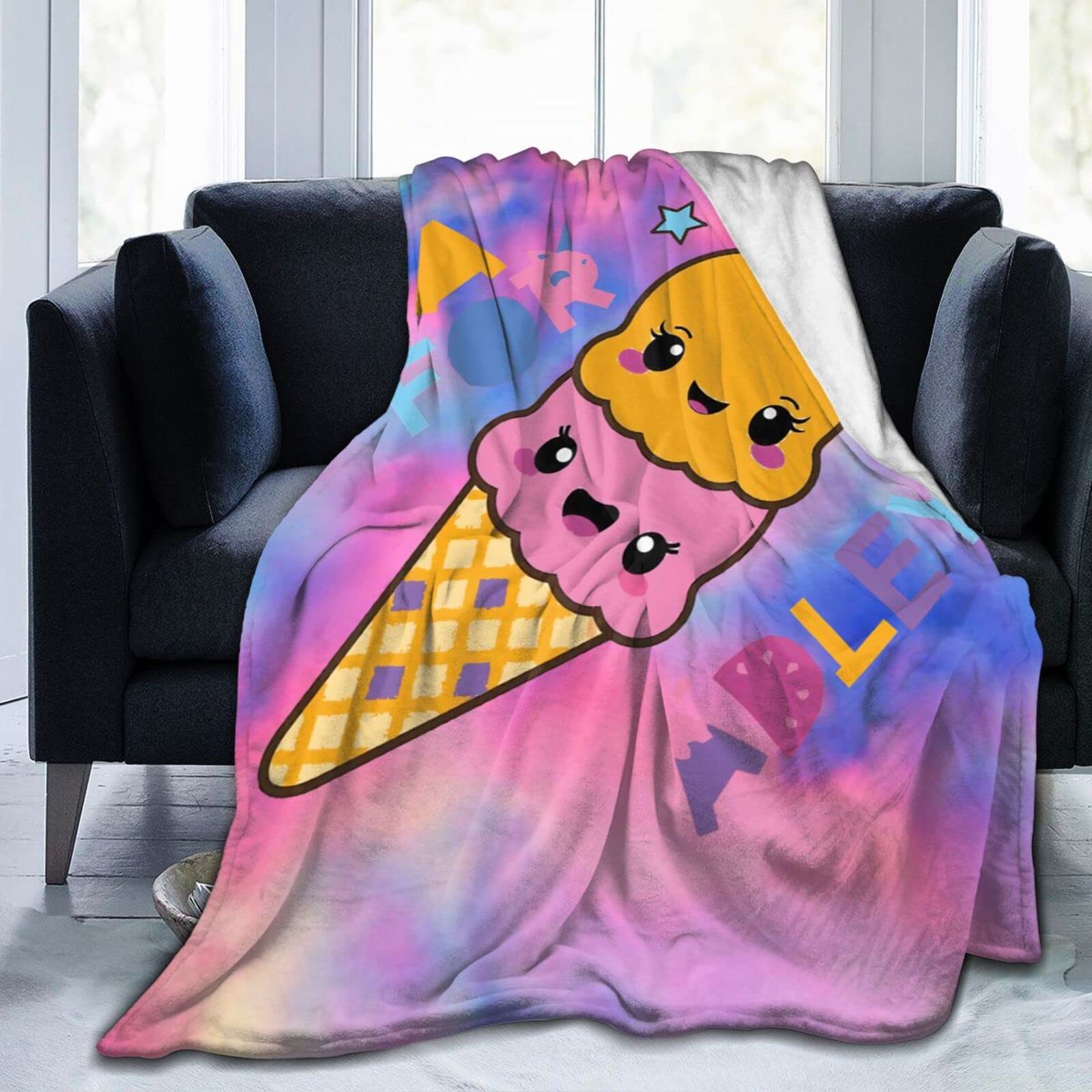 Suyggck Boys Black A For Adley Blanket Flannel Blankets Soft Cozy Lightweight Bed Decoration Blanket For Kids Girls Men Women 50"X40"