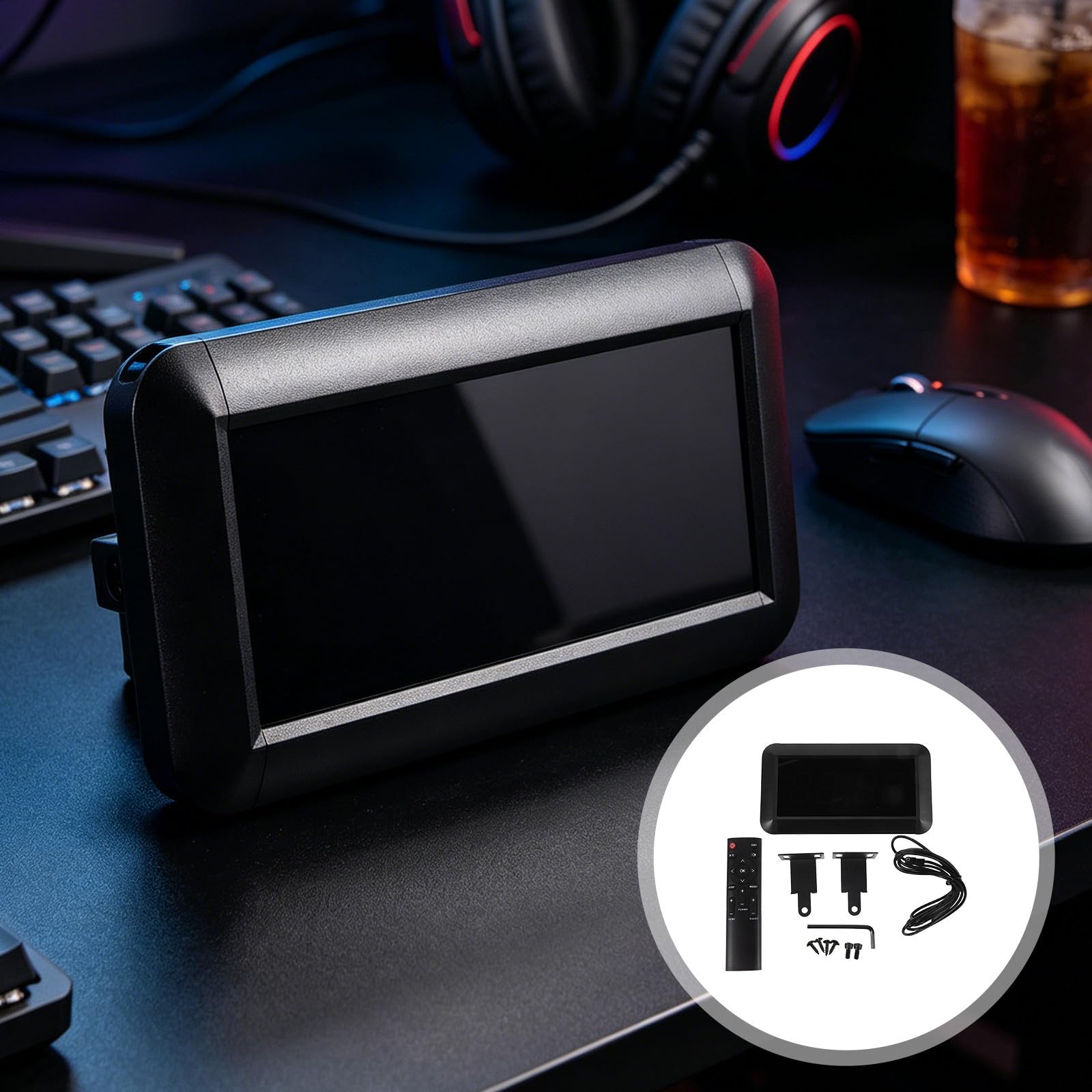 Tabellone Lega per Elettronico Portatile Segnapunti Basket e Telecomando, Struttura Sottile in Alluminio e Display LED ad Angolo Visivo Ampio Corn Hole per Eventi Sportivi