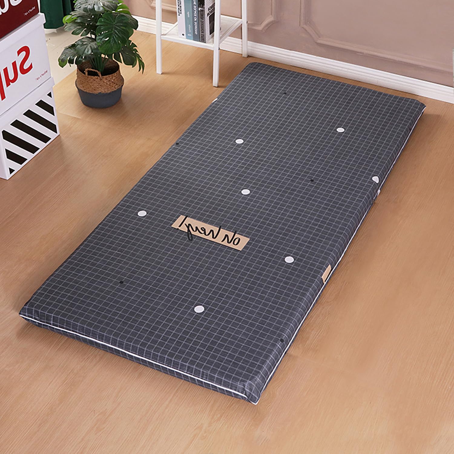 Generic Fodera Per Futon Giapponese,Coprimaterasso Futon Con Cerniera,Fodera Di Protezione 100% Cotone Per Materasso Tatami Shikibuton,Morbido Lavabile Senza Restringimento,Style1,Twin/90x200cm
