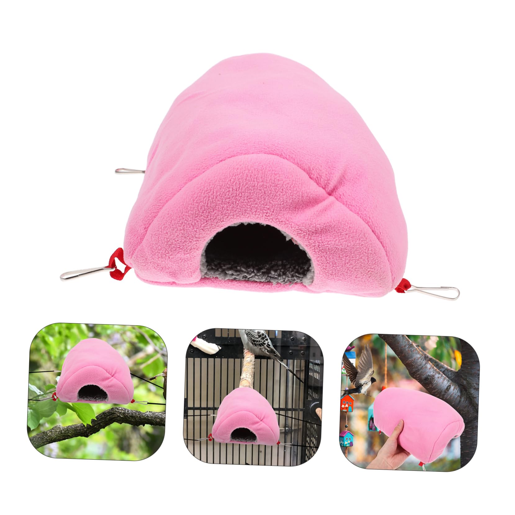 minkissy Hamaca de Loro Caliente de 3 Piezas Colgante Loro cálido Cama de pájaro Loro Hamaca pájaro Dormir casa Loro Colgante Cama pájaro Dormir Hamaca pájaro casa pájaros Hamaca Invierno