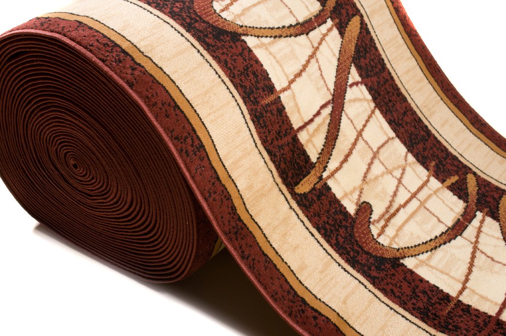 Tapiso Atlas dywanik kuchenny z krótkim włosiem w stylu retro z motywem liści kwiatowych brązowy/beżowy, polipropylen, beżowy/brązowy, 70 x 320 cm