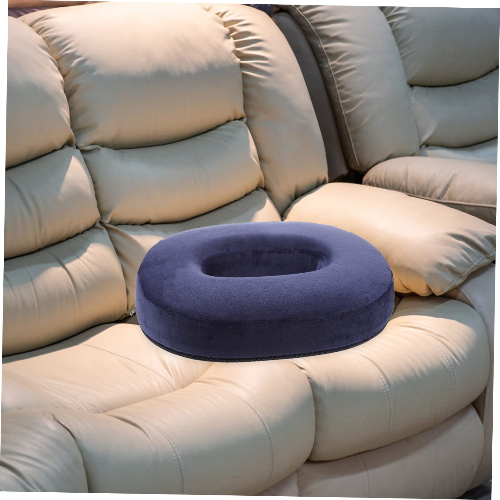 Homoyoyo de Asiento Reduce la Presión Coxis de Felpa Cojín para Oficina Tipo Donut Alta Rebote Cómodo y Coche Durante Viajes y Trabajo