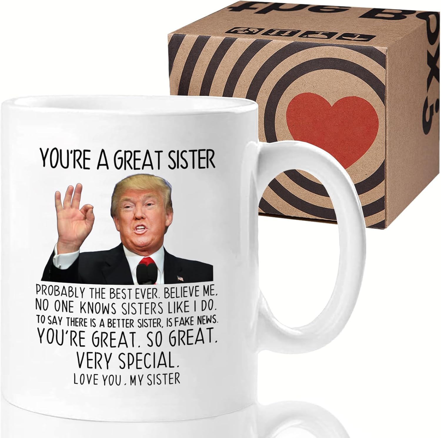 Aurahouse You're A Great Sister Mug, Funny Sister Gifts from Sister Brother, Sister Birthday Gifts, Christmas Gifts, Mothers Day Gifts for Sister-in-law, Soul Sister 11 Oz Cup