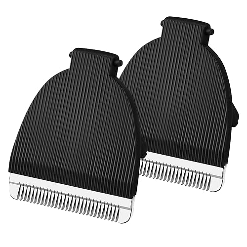 Paquete de 2 cuchillas de repuesto para recortadora meridiana, cuchillas de repuesto de cerámica higiénica compatibles con recortadora corporal