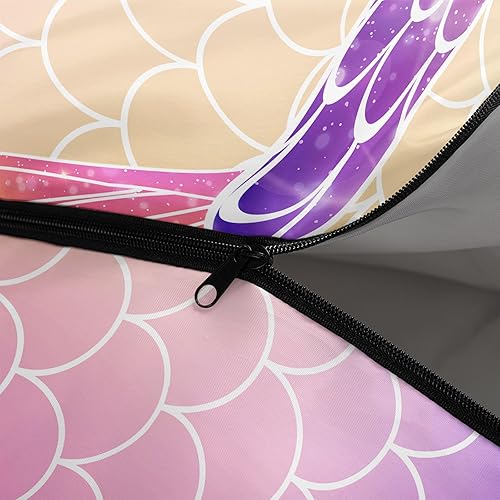 Miniatura 5 de Datura home Saco de dormir para niños y niñas, estampado de luna de cohete, ligero, cálido, portátil, para exteriores, interior, impermeable,