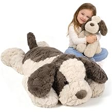 Weighted Adorable Floppy Puppy Stuffed Animal, Soft Snuggly Dog Plush Toy