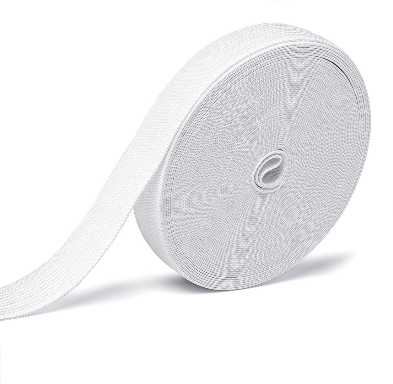 Amtvuzy Elastic Bands for Sewing,3/4 Inch 15Yard 540In White Elastic Band,High Elasticity Elastic Spool Knit Elastic Bands Sewing for Clothes,Pants,