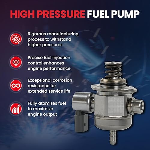 Miniatura 2 de MOCA Bomba de combustible de alta presión 06A127026A compatible con 2018-2020 para Audi Q5 A5 Quattro 2.0L, 2014-2017 para Volkswagen Beetle 1.8L