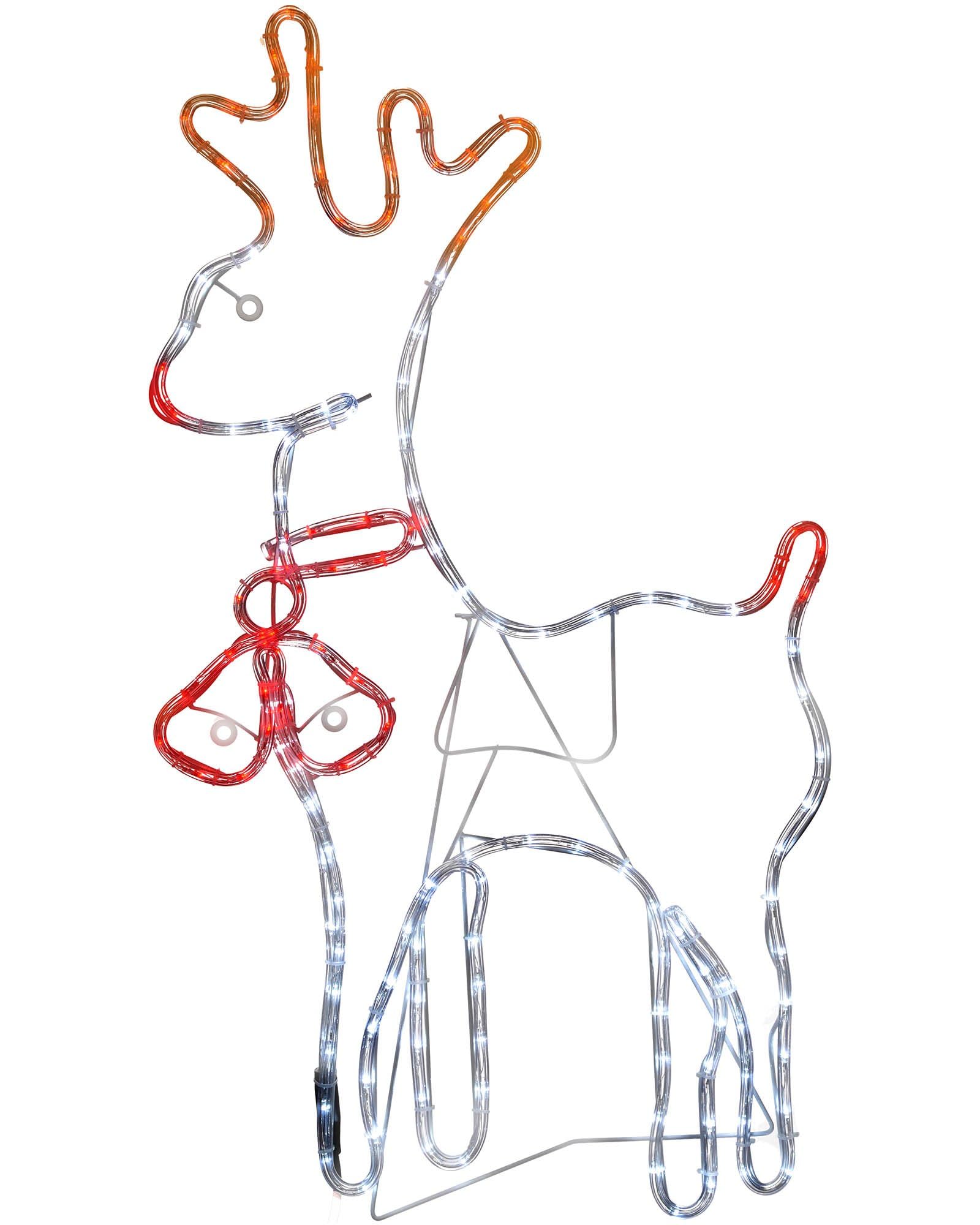 WeRChristmas Reindeer Rope Lights Silhouette Christmas Decoration, 92 cm - Large
