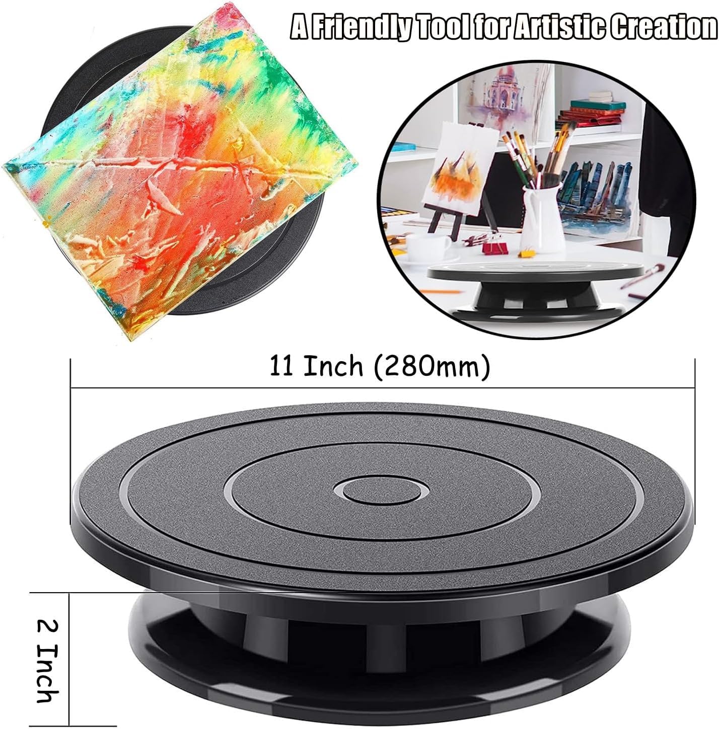 TableCraft H820P Stainless Steel Cake Plate, 12