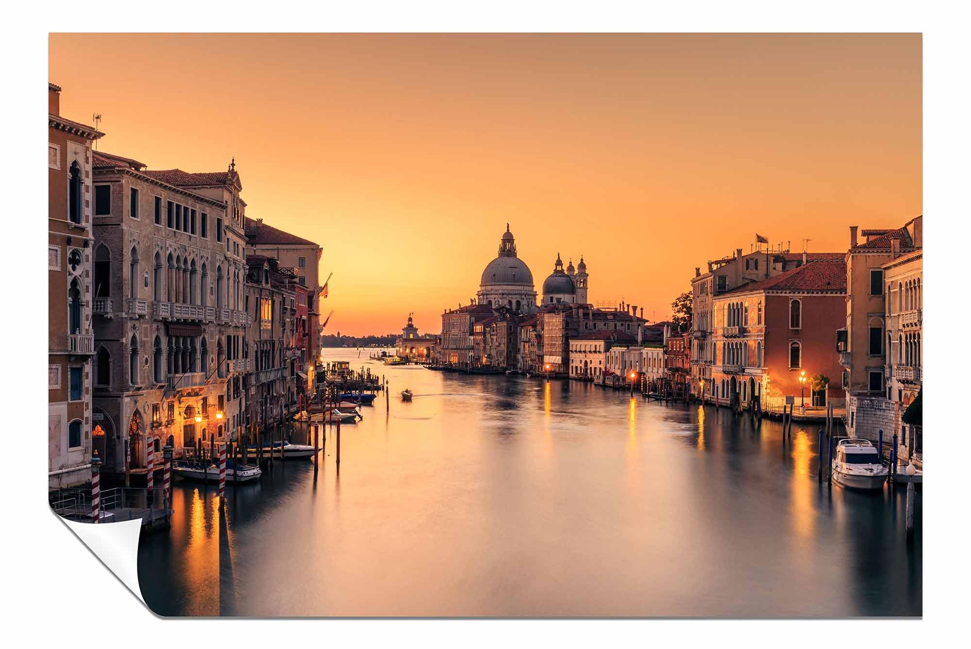 Panther Print Dawn on Venice Unframed Poster, Pictures for Home Walls, Bedroom, Living Room & Bathroom Decor 61x41cm (24x16in)
