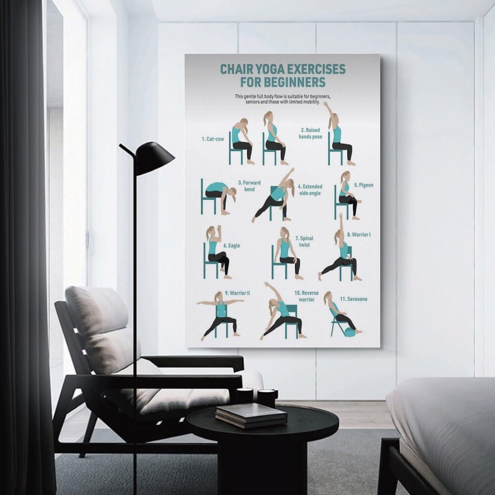 Chair Yoga Chart For Seniors Senior Chair Yoga Chart - 11 Seated