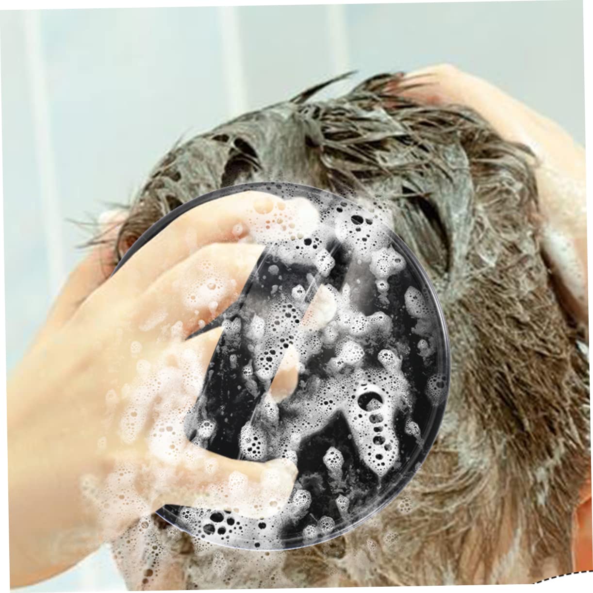 Cepillos De Masaje Para Cabelludo Herramientas De Para Ducha Y Baño Cuidado Del Cabelludo Masajeador De Champú Cepillo Exfoliante Para Pelo Seco Y Húmedo 4 Piezas X 5