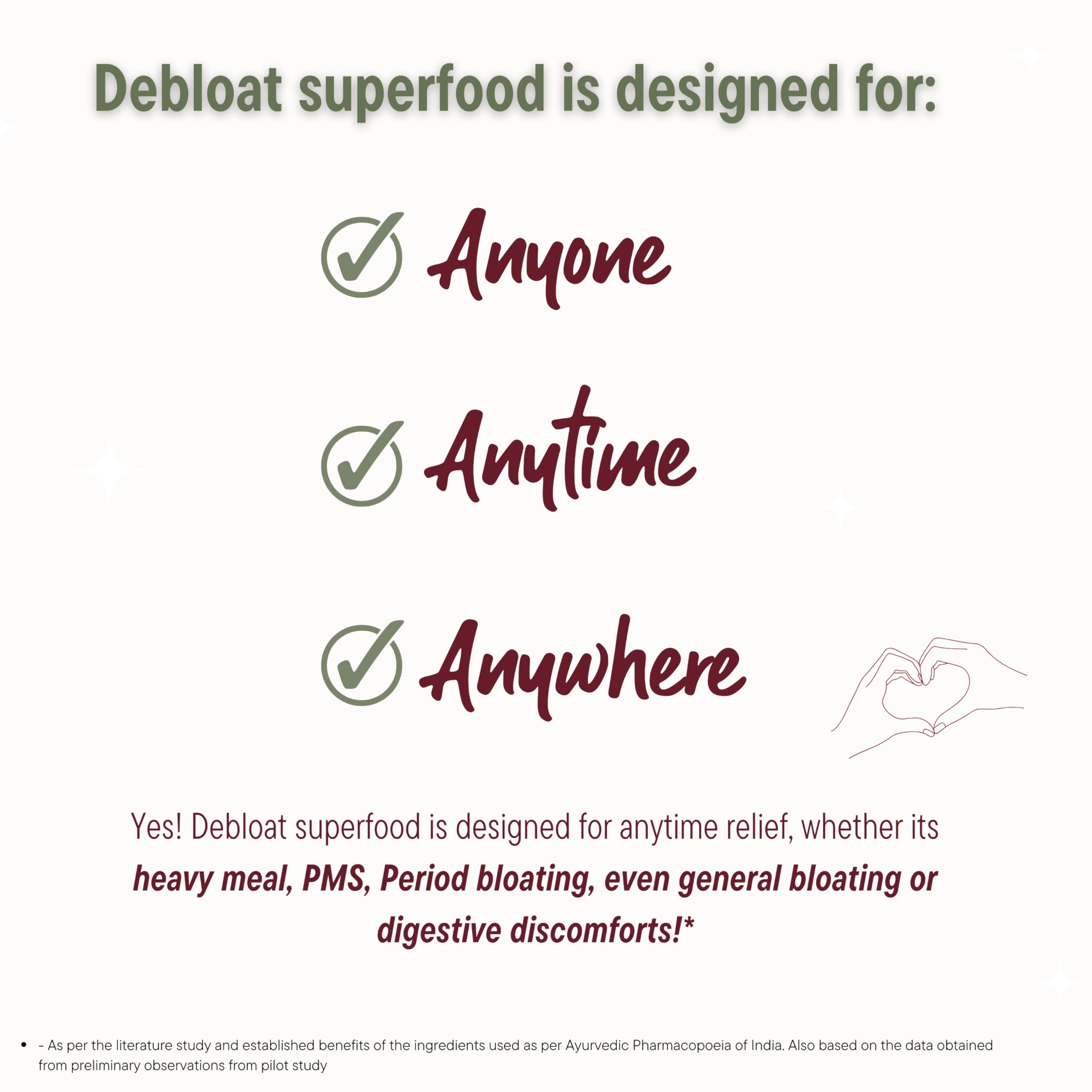 Be.ing Painfree DEBLOAT Superfood Powder 100g | Herbal Relief for Bloating, Gut Inflammation & Acidity | Supports Stomach & Digestive Period Pain | 100% Herbs | No Added Sugar, No Colors, No Chemicals 4