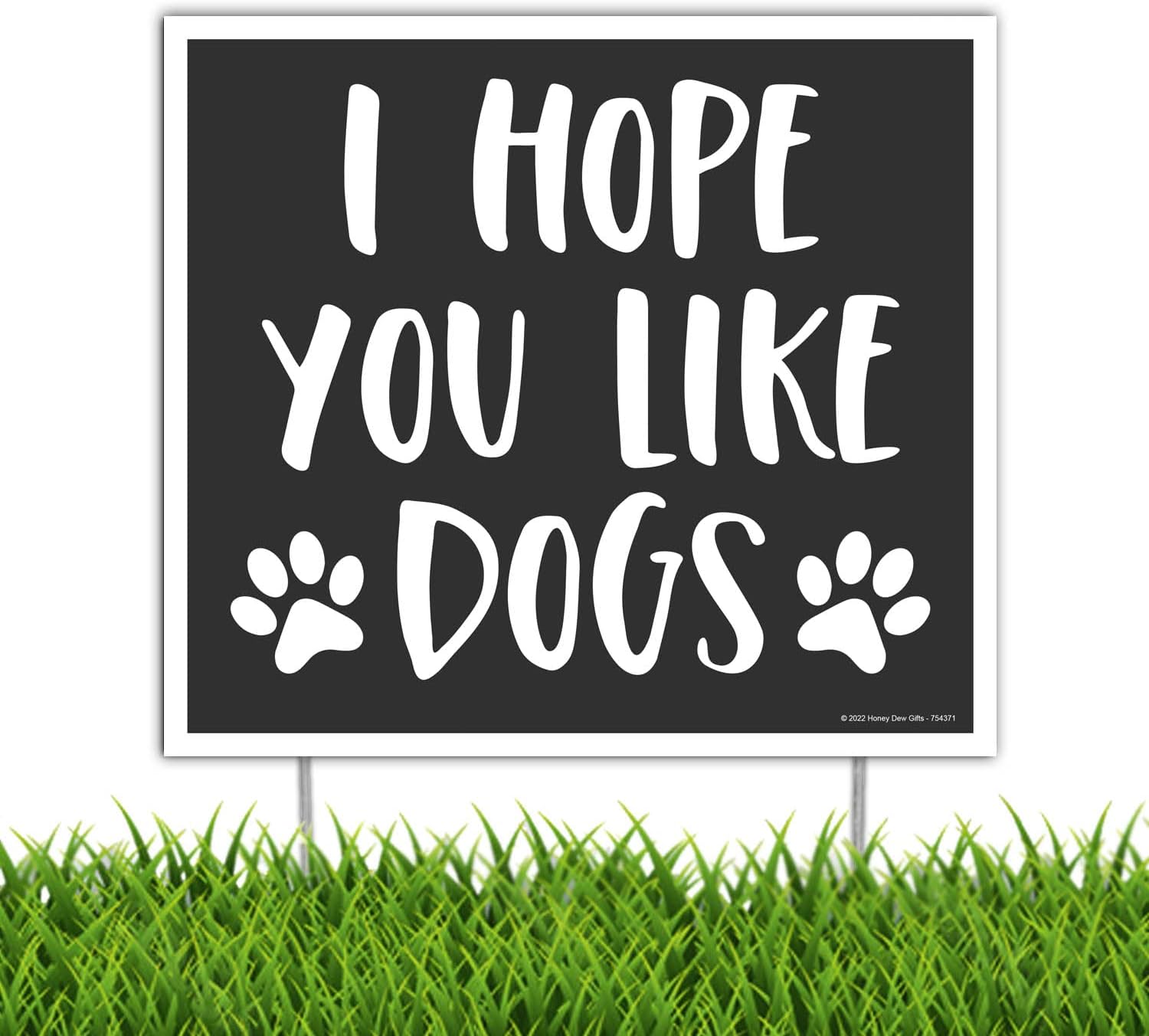 Honey Dew Gifts, Welcome I Hope You Brought Wine, 9 inch by 8 inch, Made in USA, Mini Yard Signs, Lawn Signs with Stakes, Outdoor Signs, Funny House Decor, Funny Wine Signs…