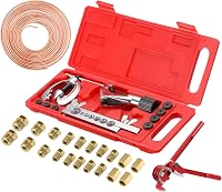 GEARMONSTER Fékcsőperemező Készlet - 7,62m Rézbevonatú Fékcső (4,75mm), 20 Csatlakozóval, Hajlítófogóval - Univerzális Fék és Üzemanyagrends 1