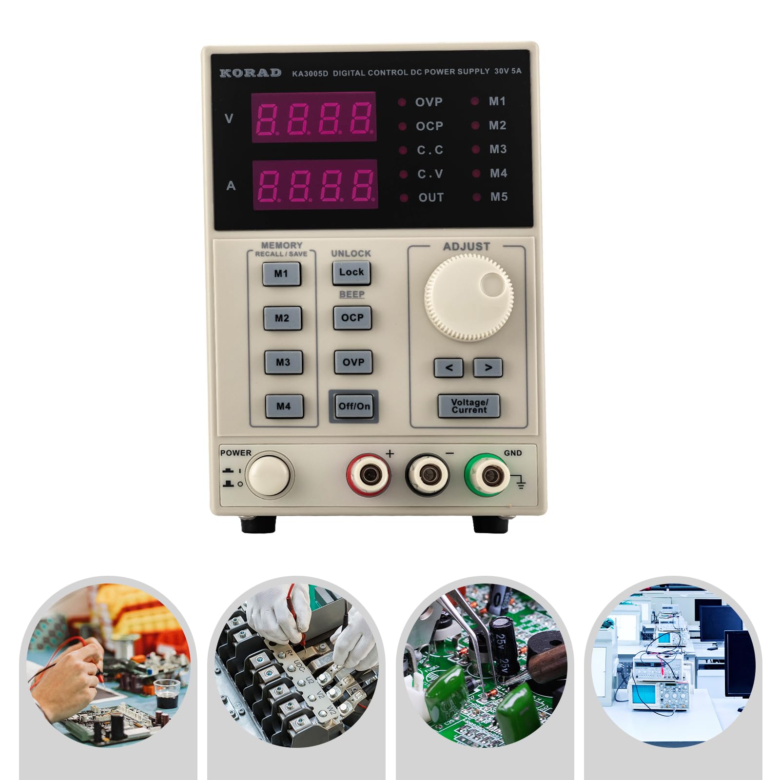 Zasilacz laboratoryjny DC regulowany zasilacz 0-30 V 0-5 A programowalny przetwornik napięcia z wyświetlaczem LED do naprawy elektroniki