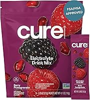 Vista 1 de Cure Hydration Mezcla para bebida de electrolitos a base de plantas Sin azúcar añadida FSA-HSA Polvo para alivio de la deshidratación hecho
