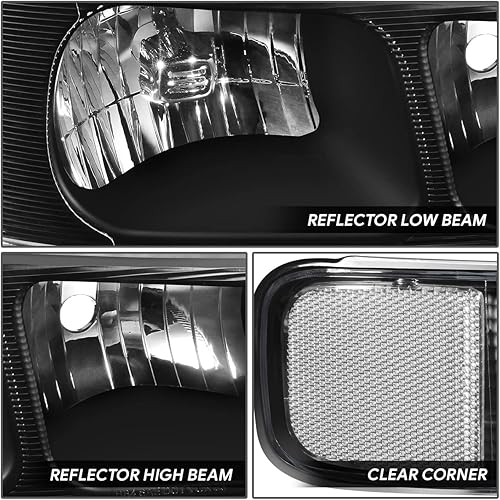 Miniatura 3 de DNA MOTORING E-Style LED DRL Faros delanteros + juego de lámparas de estacionamientogiro compatible con 03-14 ExpressSavana 1500, 03-23