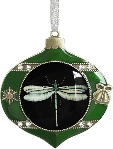 Edición anual Pequeño Ornamento de Navidad Libélula Vacaciones Adornos Creativo Vidrio Ornamento Árbol de Navidad Decoración del hogar